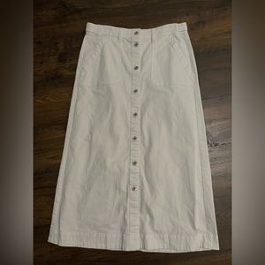 Women’s white denim skirt
